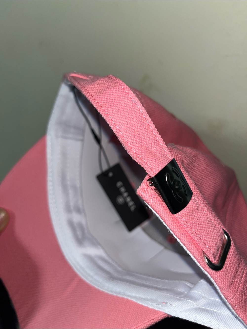 CHANEL Pink Embroidered CC Baseball Cap - Picture 3 of 3